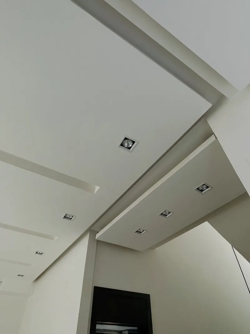 Gypsum ceiling in progress