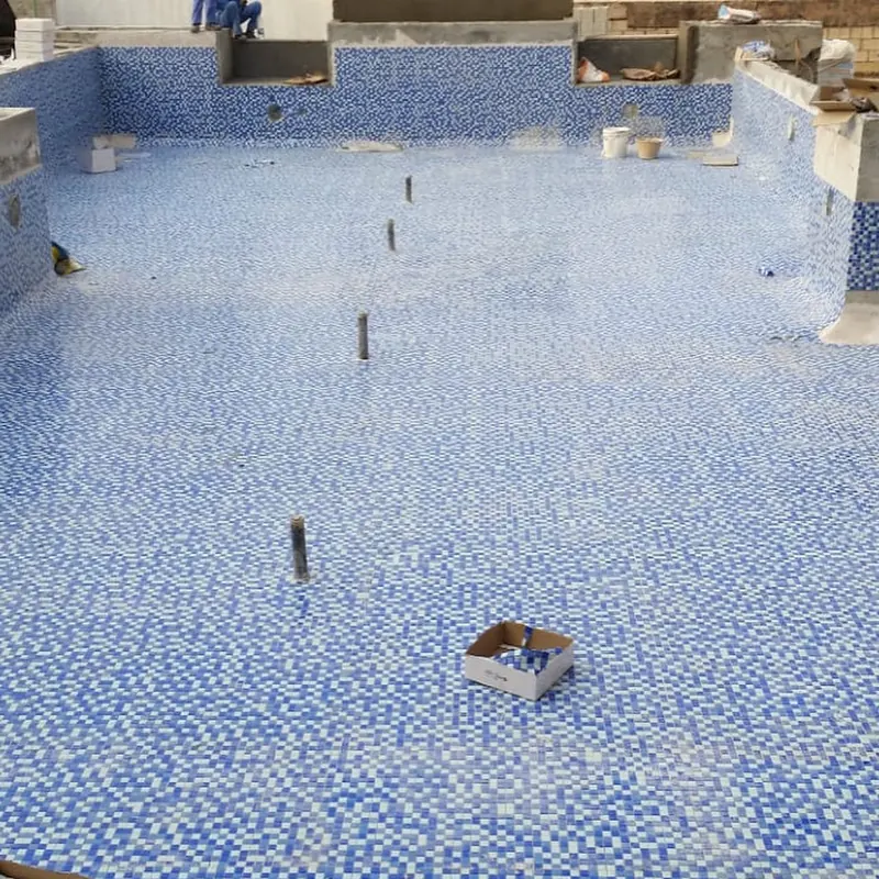 Swimming pool mosaic tiling — JVC
