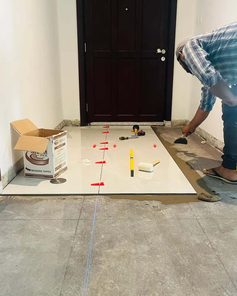 Floor tiling — Dubai Silicon Oasis — detail