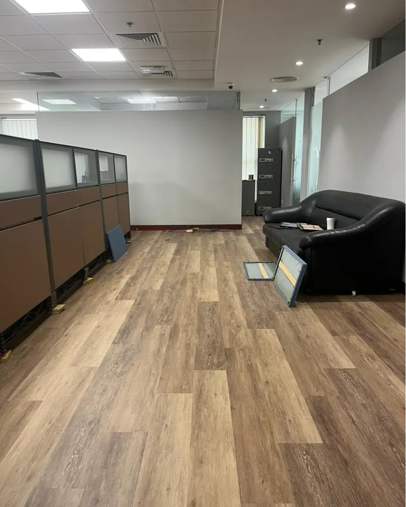 SPC flooring — Hermes Electric, Techno Park, Jebel Ali