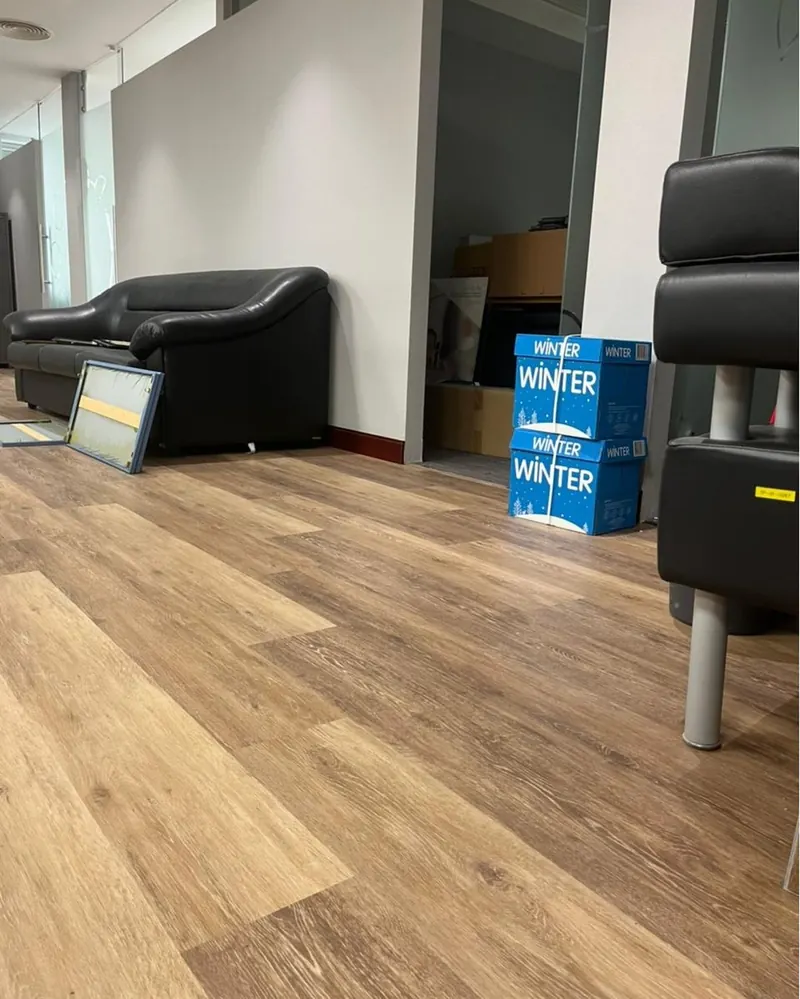 SPC flooring — Techno Park, Jebel Ali — detail