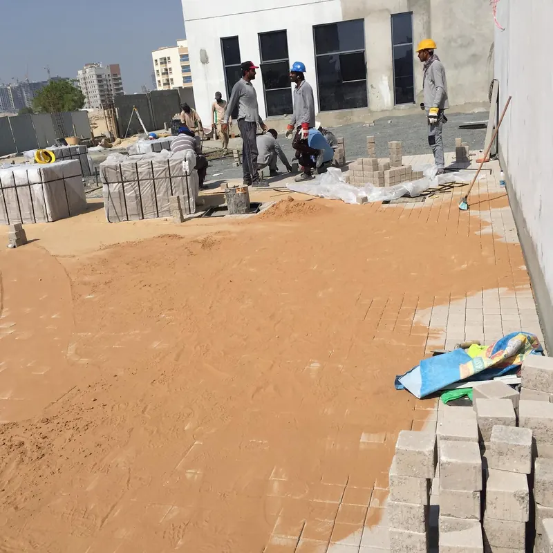 Interlock paving — Australian School, Al Barsha South — site photo 3