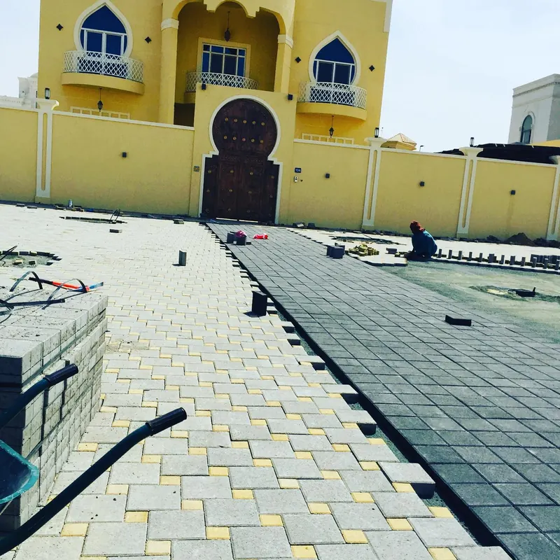 Villa interlock paving — Nad Al Sheba