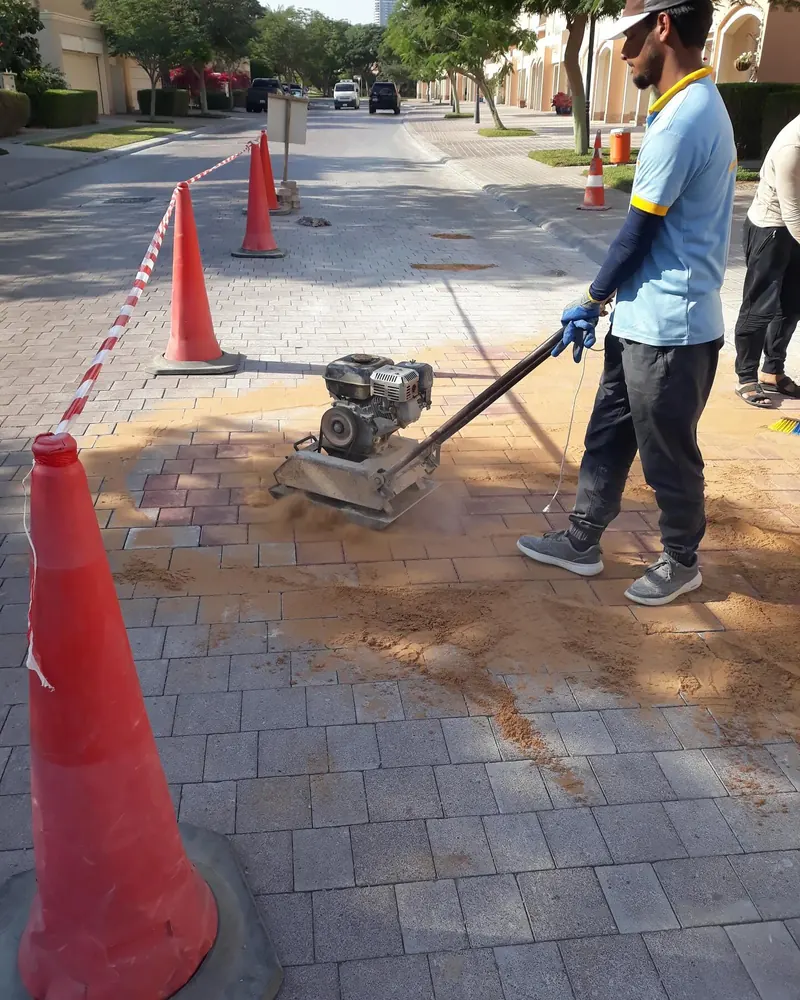 Interlock repair — Dubai Sports City — detail