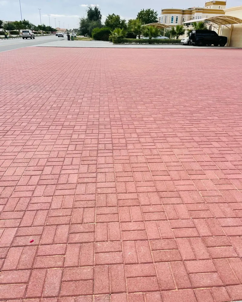Villa interlock paving — Al Khawaneej — detail