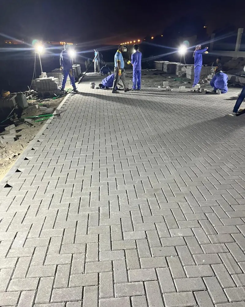 Interlock paving — nursery, Al Warsan