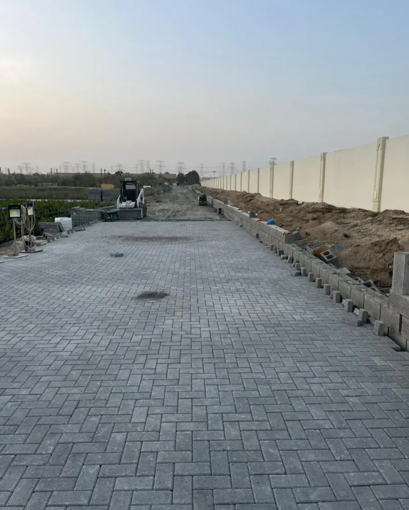 Interlock paving — nursery, Al Warsan — site photo 3