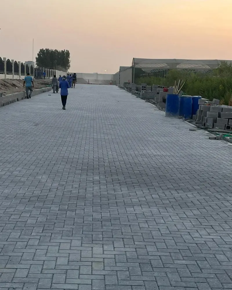 Interlock paving — nursery, Al Warsan — site photo 4
