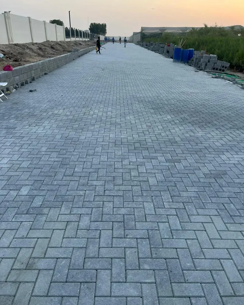Interlock paving — nursery, Al Warsan — site photo 5