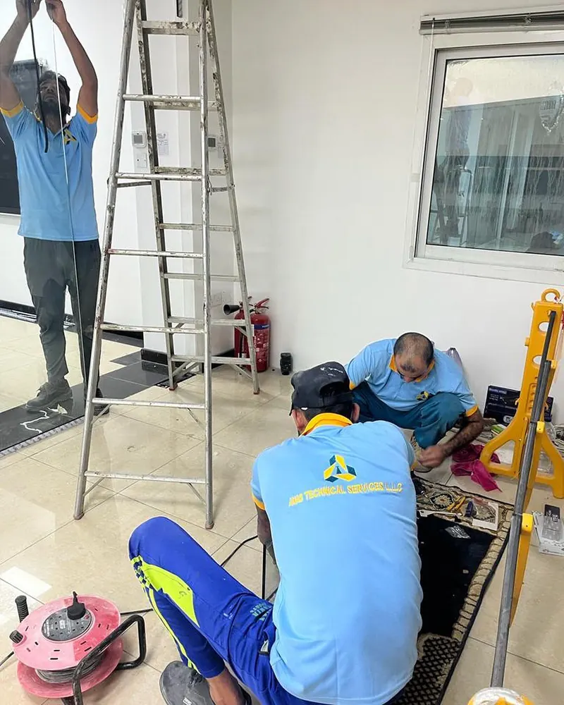 Glass partitions and doors — Dulsco head office, Al Quoz — site photo 5