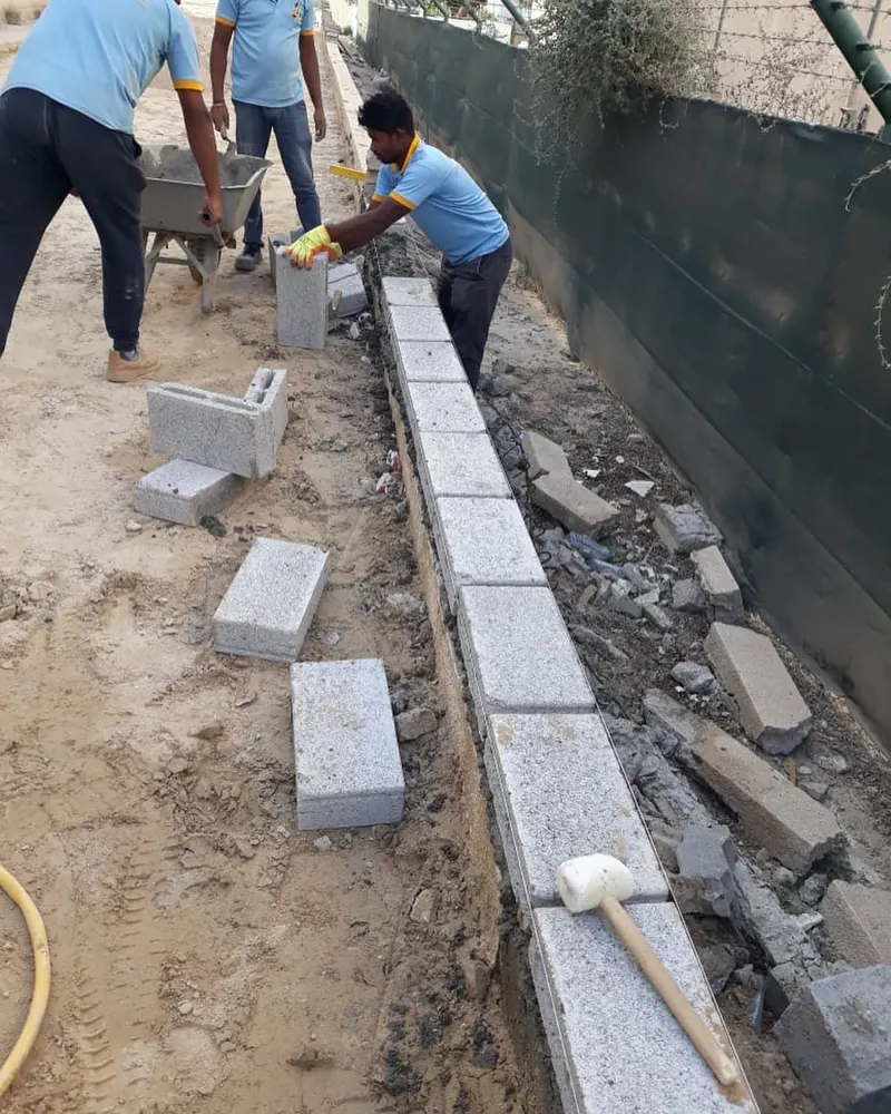 Hard block wall — Jafza — site photo 3