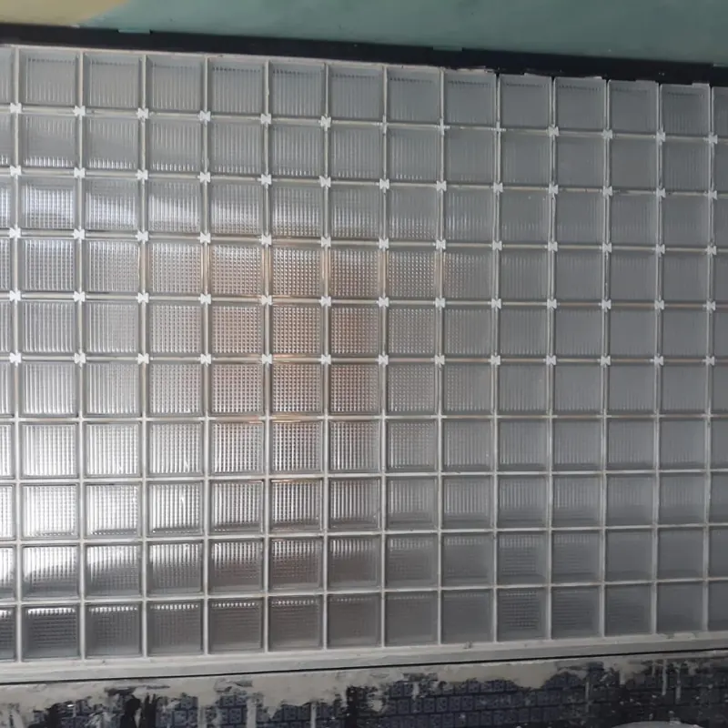 Glass block wall — Onyx Tower, Barsha Heights — site photo 5