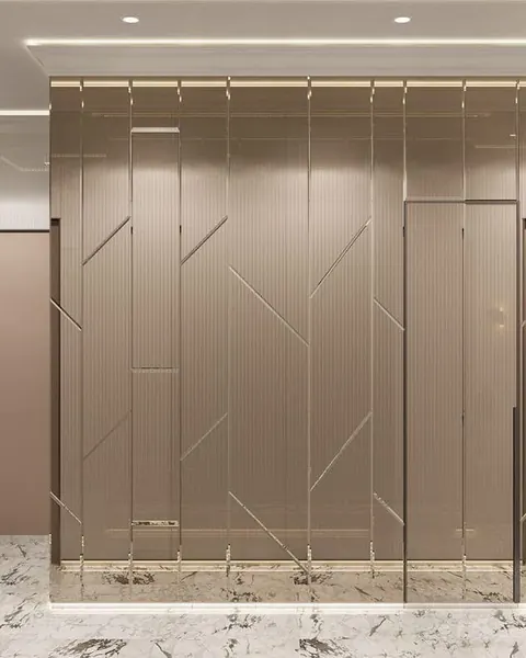 Mirror wall panelling