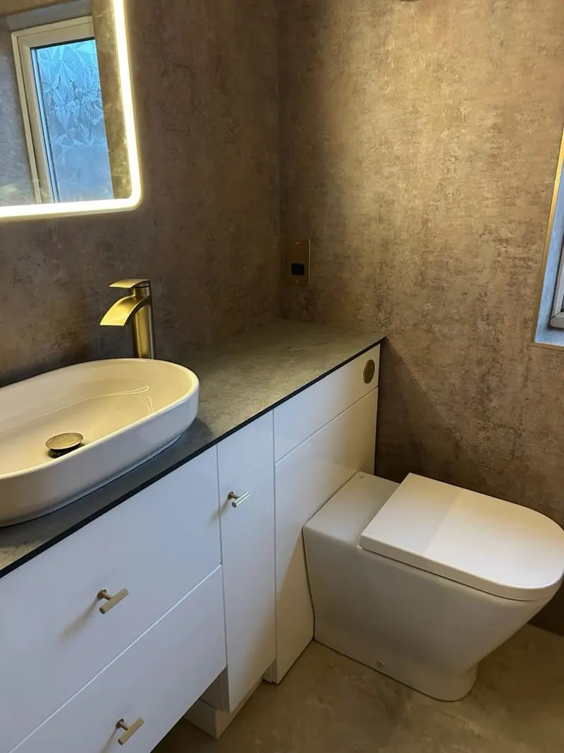 Bathroom renovation, completed