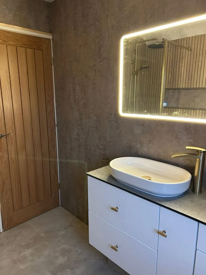 Bathroom renovation, completed