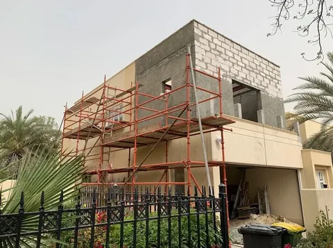Villa extension, structural stage