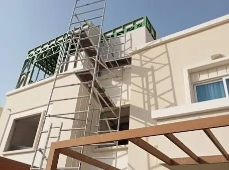Villa extension, structural stage